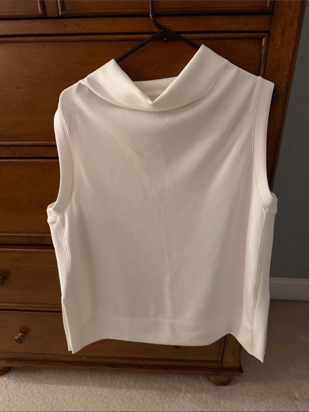 CALIA by Carrie Underwood Sleeveless Cowl Neck Tank - White